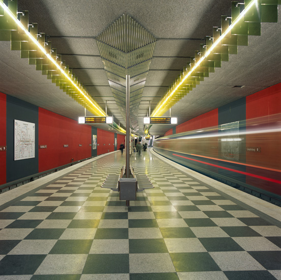 süddeutsche zeitung  I  <b>projekt:</b> u-bahnstationen in münchen